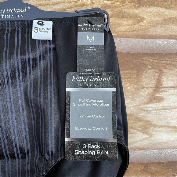 Kathy Ireland Intimates Full Coverage Shaping Brief 3 Pack Size medium - Picture 4 of 9